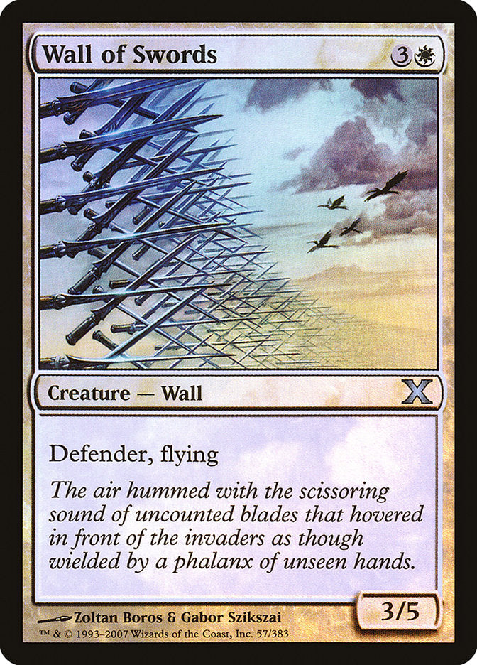 Wall of Swords (Premium Foil) [Tenth Edition] | Gamers Paradise