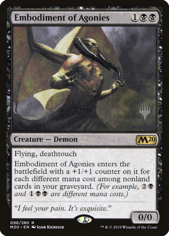 Embodiment of Agonies (Promo Pack) [Core Set 2020 Promos] | Gamers Paradise