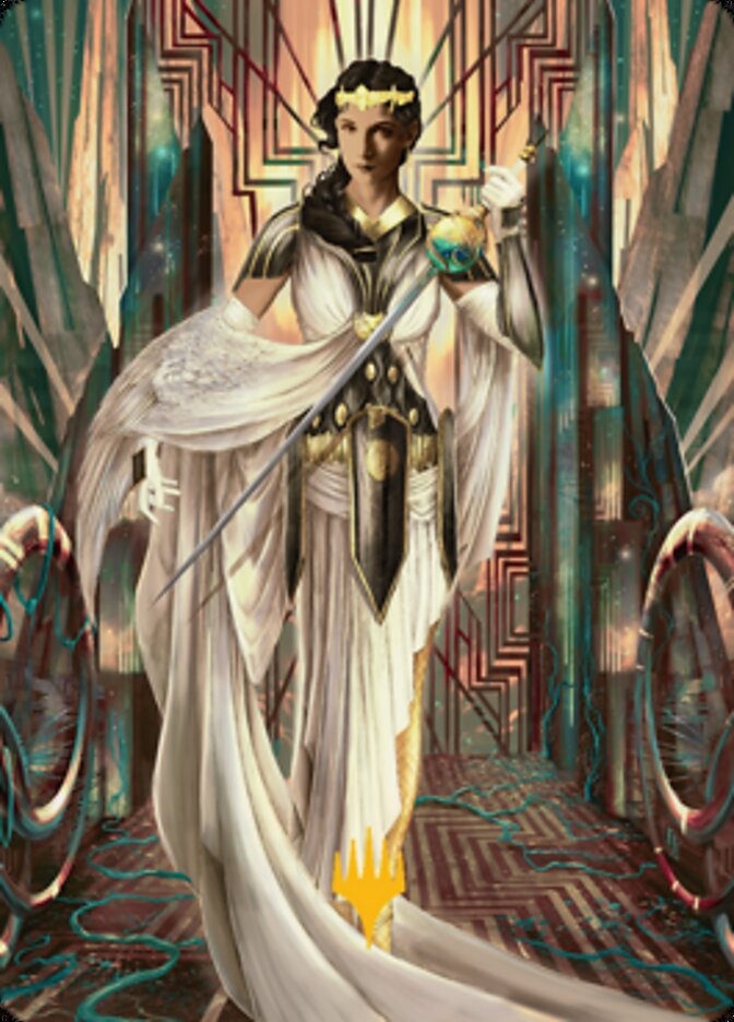 Elspeth Resplendent 2 Art Card (Gold-Stamped Signature) [Streets of New Capenna Art Series] | Gamers Paradise