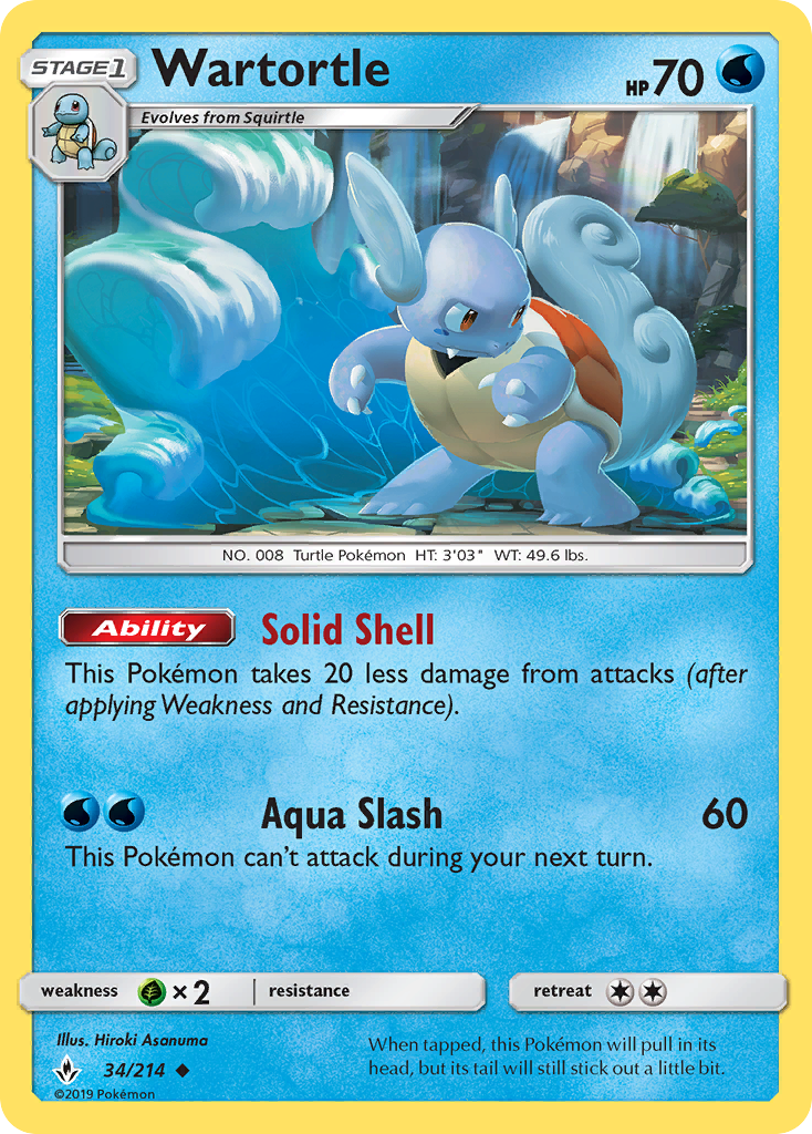 Wartortle (34/214) [Sun & Moon: Unbroken Bonds] | Gamers Paradise