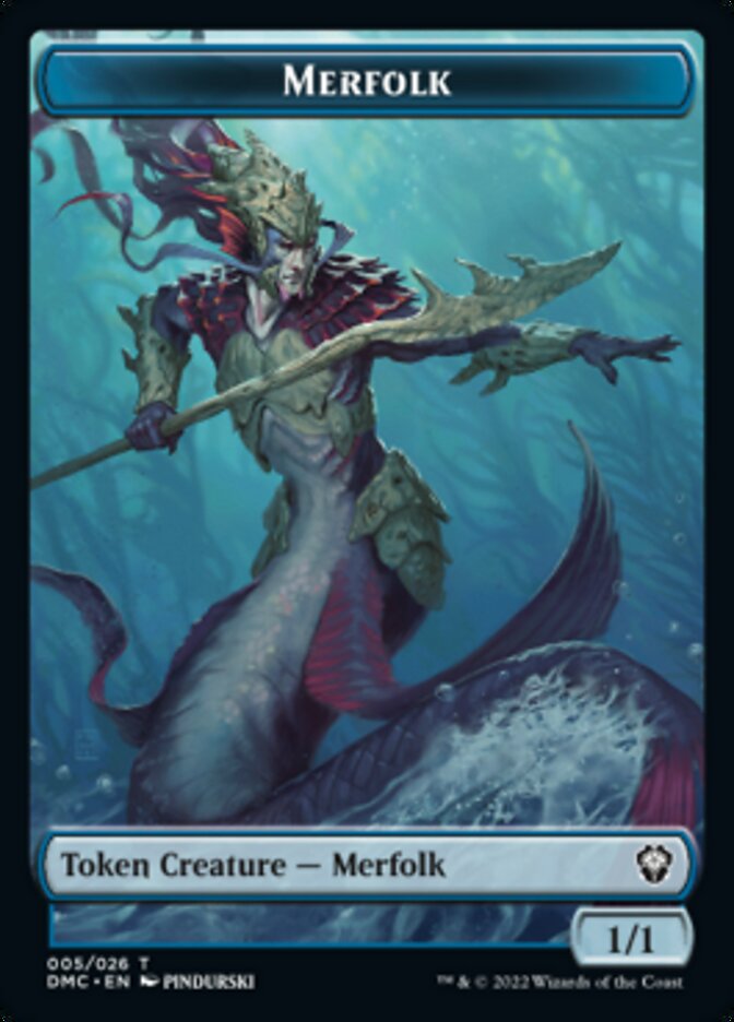 Merfolk Token [Dominaria United Commander Tokens] | Gamers Paradise