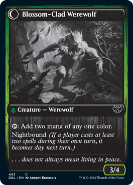 Weaver of Blossoms // Blossom-Clad Werewolf [Innistrad: Double Feature] | Gamers Paradise