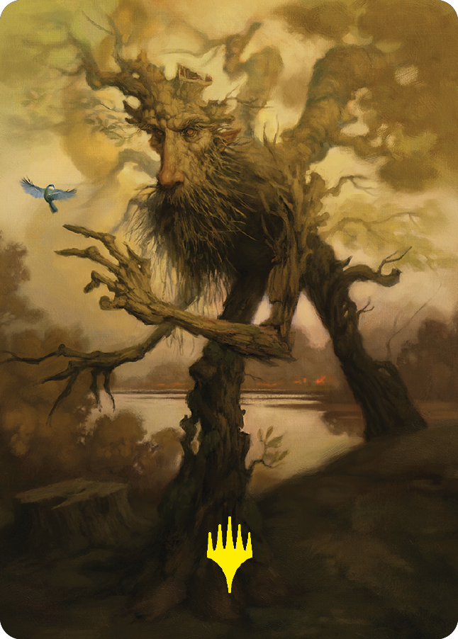 Treefolk Token Art Card (Gold-Stamped Signature) [The Lord of the Rings: Tales of Middle-earth Art Series] | Gamers Paradise