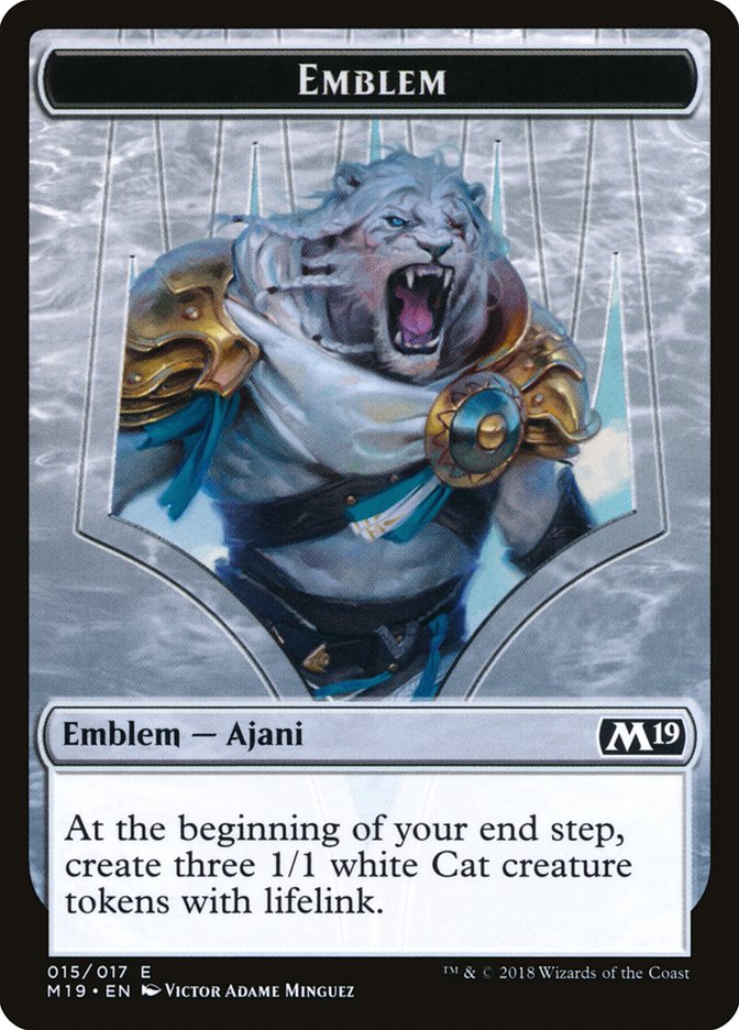 Ajani, Adversary of Tyrants Emblem [Core Set 2019 Tokens] | Gamers Paradise