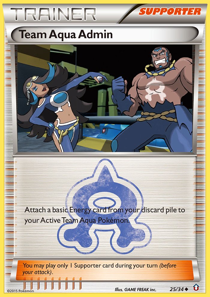 Team Aqua Admin (25/34) [XY: Double Crisis] | Gamers Paradise