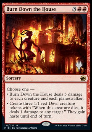 Burn Down the House (Promo Pack) [Innistrad: Midnight Hunt Promos] | Gamers Paradise