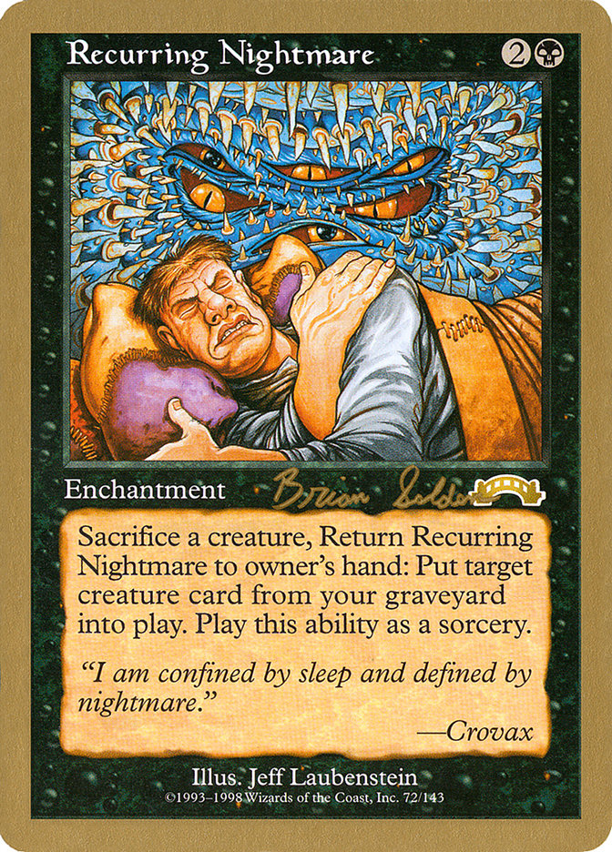 Recurring Nightmare (Brian Selden) [World Championship Decks 1998] | Gamers Paradise