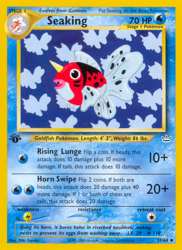 Seaking (37/64) [Neo Revelation 1st Edition] | Gamers Paradise