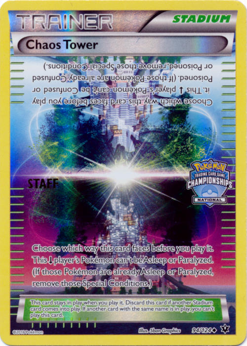 Chaos Tower (94/124) (National Championship Promo Staff) [XY: Fates Collide] | Gamers Paradise