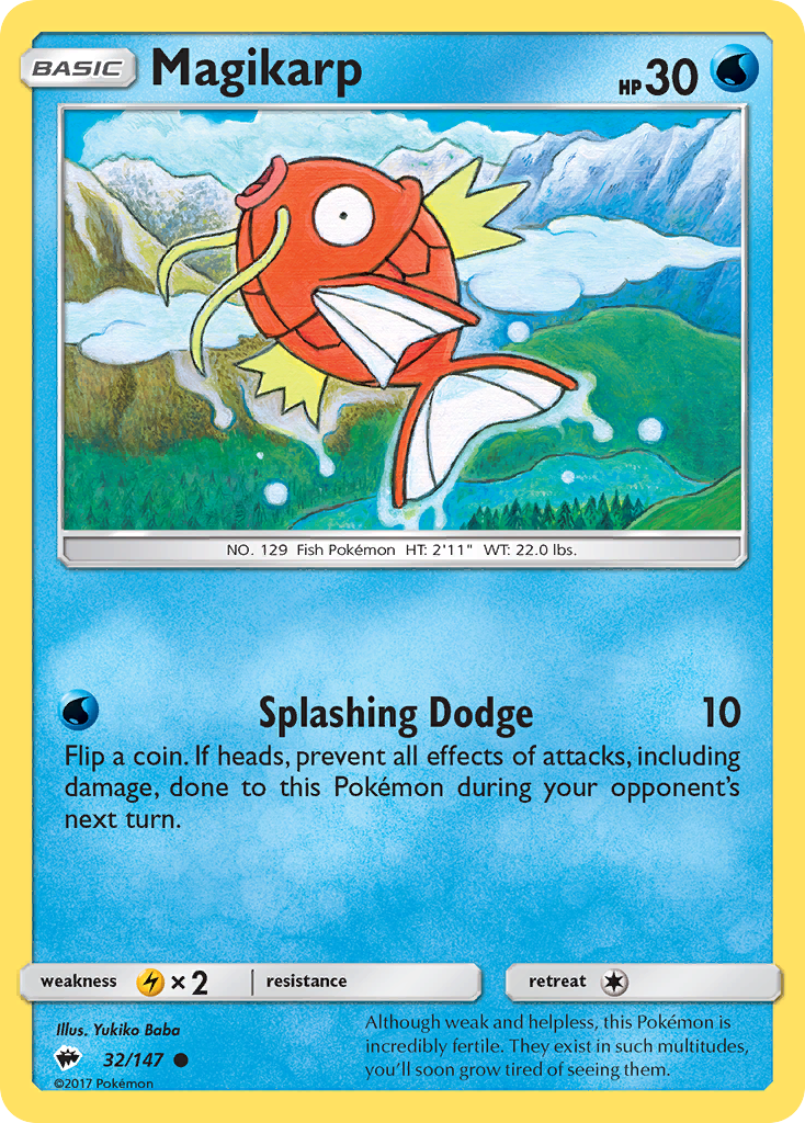 Magikarp (32/147) [Sun & Moon: Burning Shadows] | Gamers Paradise