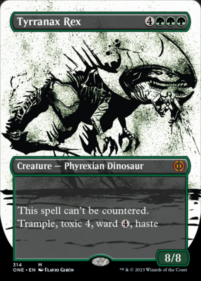 Tyrranax Rex (Borderless Ichor) [Phyrexia: All Will Be One] | Gamers Paradise