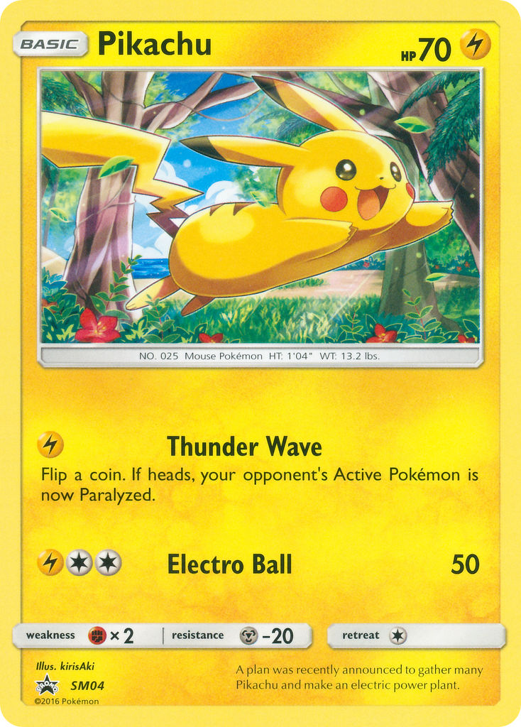 Pikachu (SM04) (Target Non Holo) [Sun & Moon: Black Star Promos] | Gamers Paradise