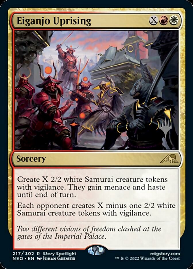 Eiganjo Uprising (Promo Pack) [Kamigawa: Neon Dynasty Promos] | Gamers Paradise