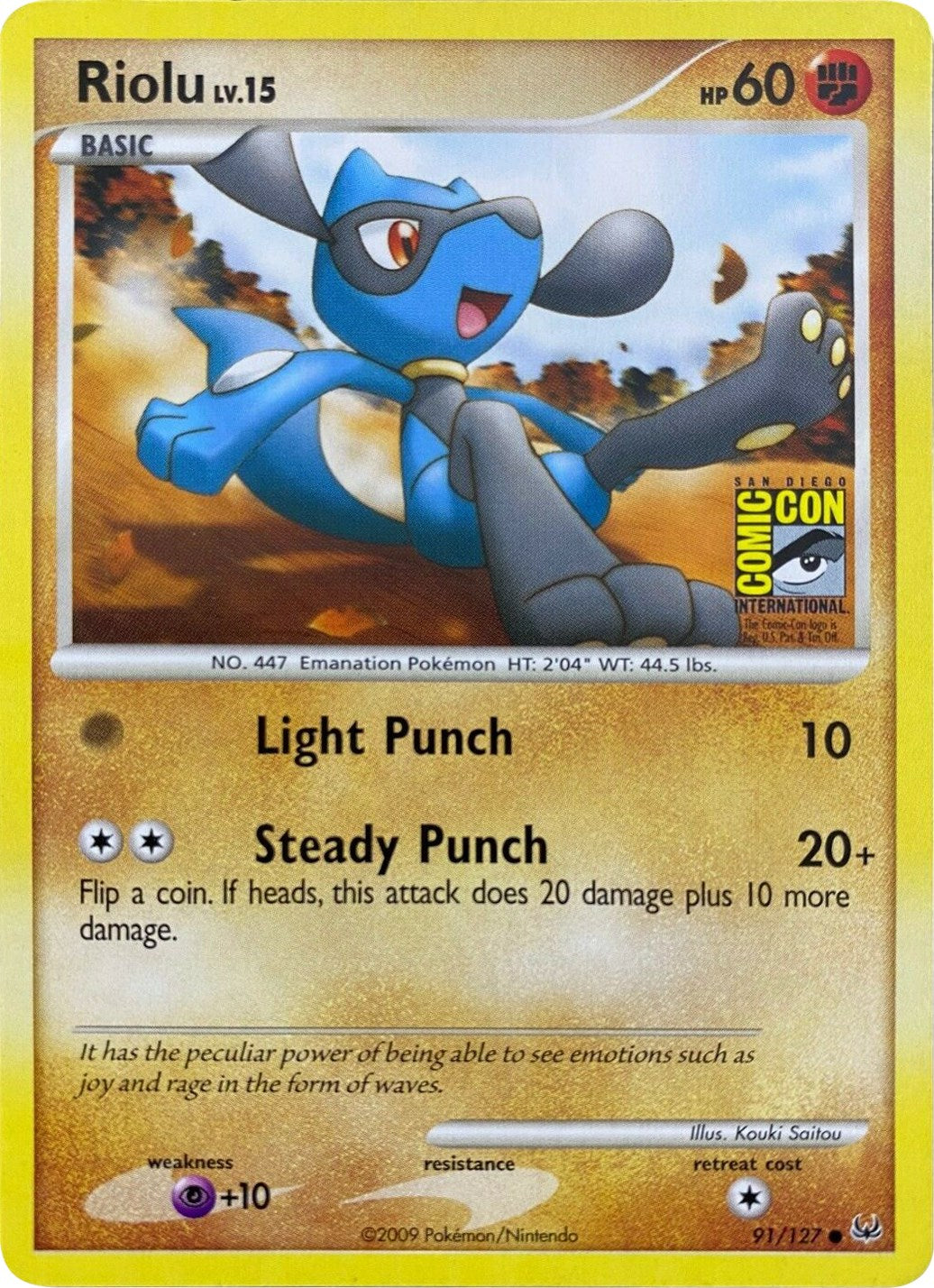 Riolu (91/127) (SDCC 2009) [Platinum: Base Set] | Gamers Paradise