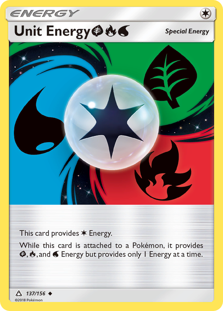 Unit Energy (137/156) (Grass, Fire, Water) [Sun & Moon: Ultra Prism] | Gamers Paradise