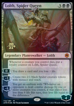 Lolth, Spider Queen [Dungeons & Dragons: Adventures in the Forgotten Realms Prerelease Promos] | Gamers Paradise
