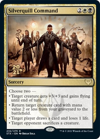 Silverquill Command [Strixhaven: School of Mages Prerelease Promos] | Gamers Paradise