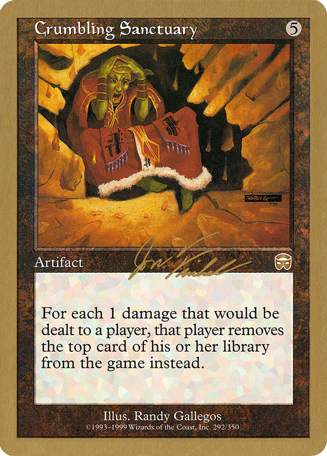 Crumbling Sanctuary (Jon Finkel) [World Championship Decks 2000] | Gamers Paradise