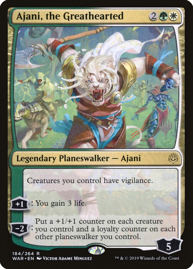 Ajani, the Greathearted (Promo Pack) [War of the Spark Promos] | Gamers Paradise