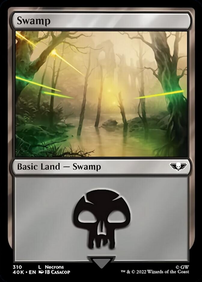 Swamp (310) (Surge Foil) [Universes Beyond: Warhammer 40,000] | Gamers Paradise