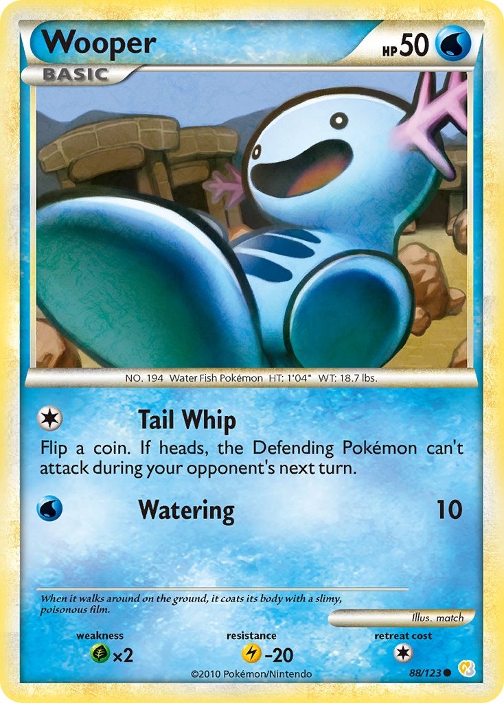 Wooper (88/123) [HeartGold & SoulSilver: Base Set] | Gamers Paradise