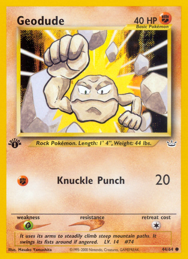 Geodude (44/64) [Neo Revelation 1st Edition] | Gamers Paradise