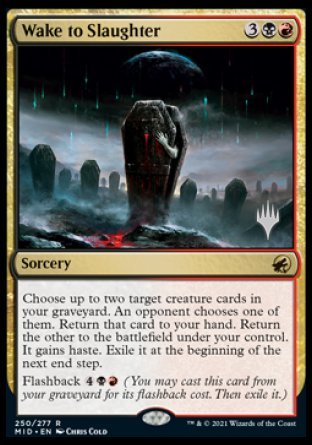 Wake to Slaughter (Promo Pack) [Innistrad: Midnight Hunt Promos] | Gamers Paradise