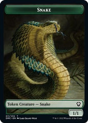 Snake // Hydra Double-Sided Token [Dominaria United Commander Tokens] | Gamers Paradise