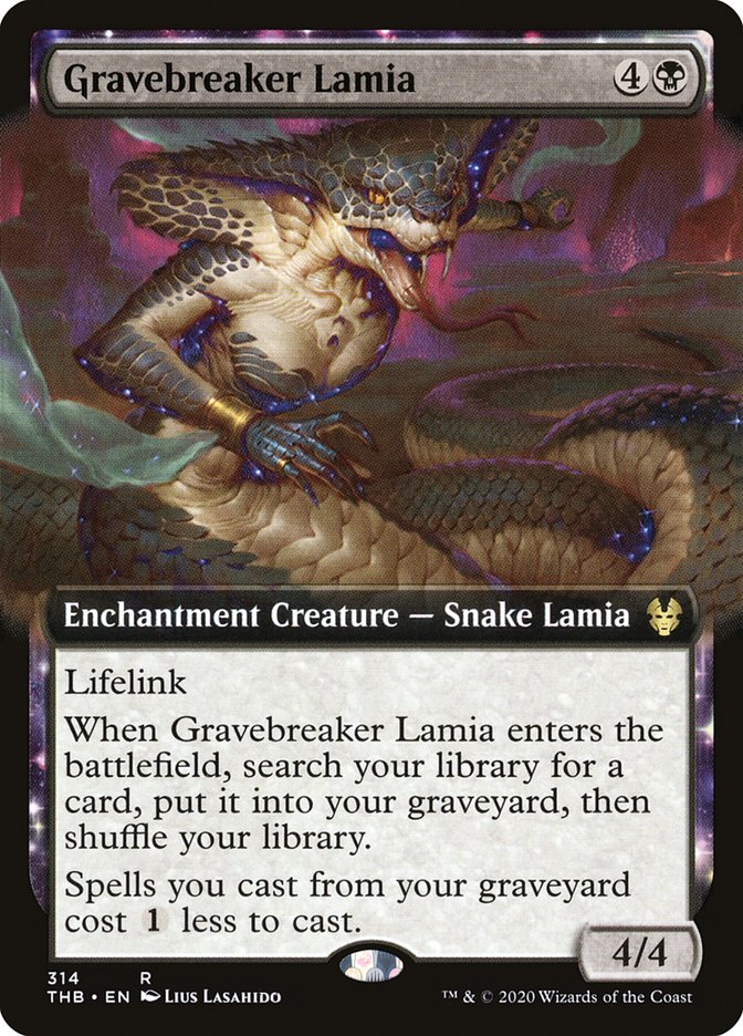 Gravebreaker Lamia (Extended Art) [Theros Beyond Death] | Gamers Paradise