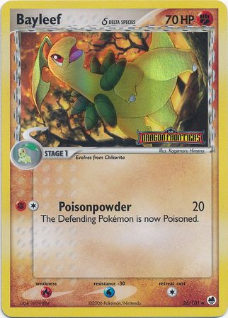 Bayleef (26/101) (Delta Species) (Stamped) [EX: Dragon Frontiers] | Gamers Paradise