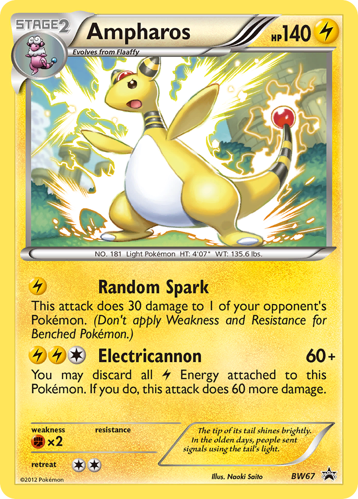 Ampharos (BW67) [Black & White: Black Star Promos] | Gamers Paradise