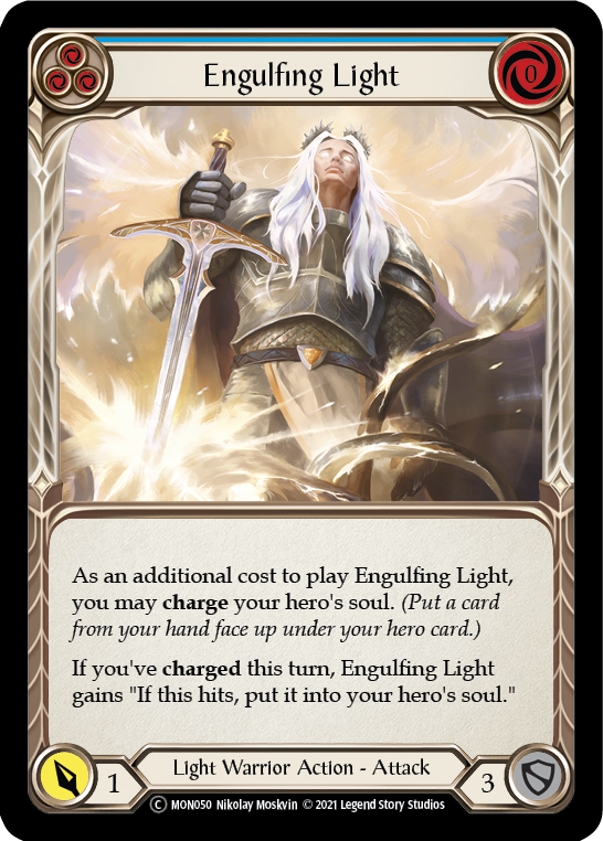 Engulfing Light (Blue) [U-MON050-RF] Unlimited Rainbow Foil | Gamers Paradise