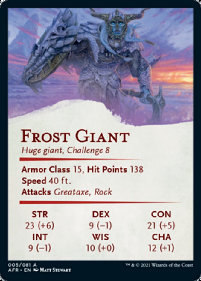 Frost Giant Art Card [Dungeons & Dragons: Adventures in the Forgotten Realms Art Series] | Gamers Paradise