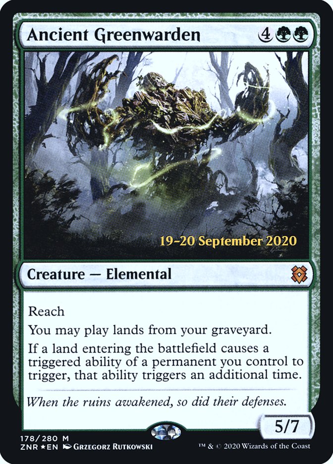 Ancient Greenwarden [Zendikar Rising Prerelease Promos] | Gamers Paradise