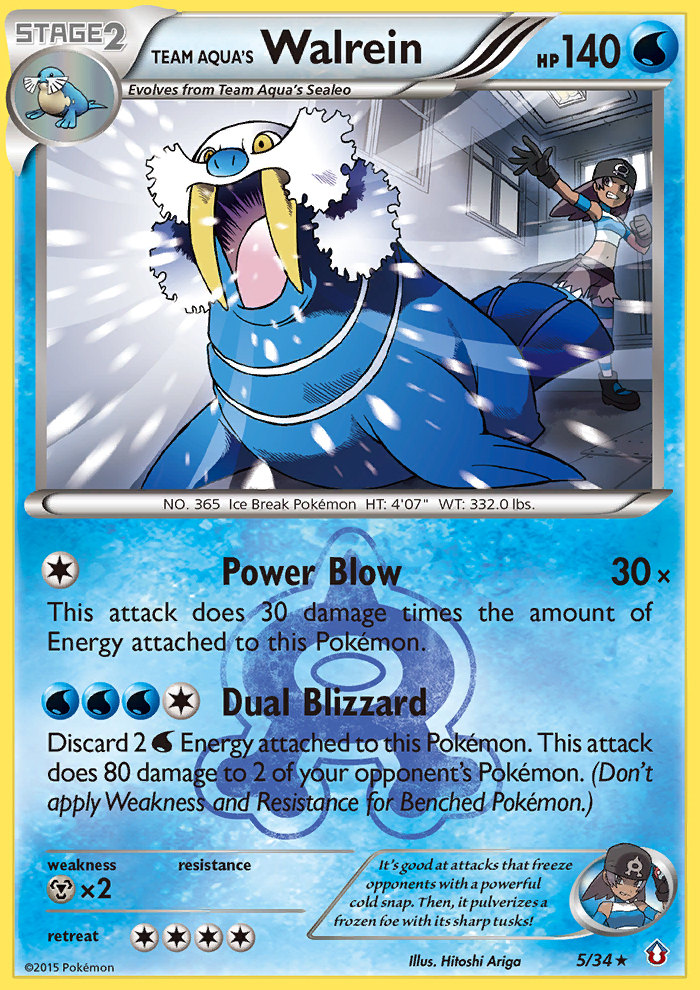 Team Aqua's Walrein (5/34) [XY: Double Crisis] | Gamers Paradise