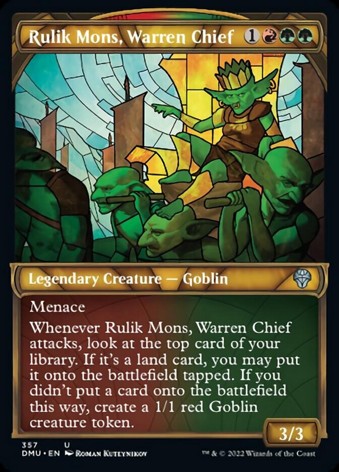 Rulik Mons, Warren Chief (Showcase Textured) [Dominaria United] | Gamers Paradise