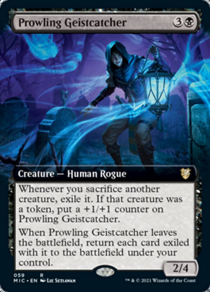 Prowling Geistcatcher (Extended Art) [Innistrad: Midnight Hunt Commander] | Gamers Paradise