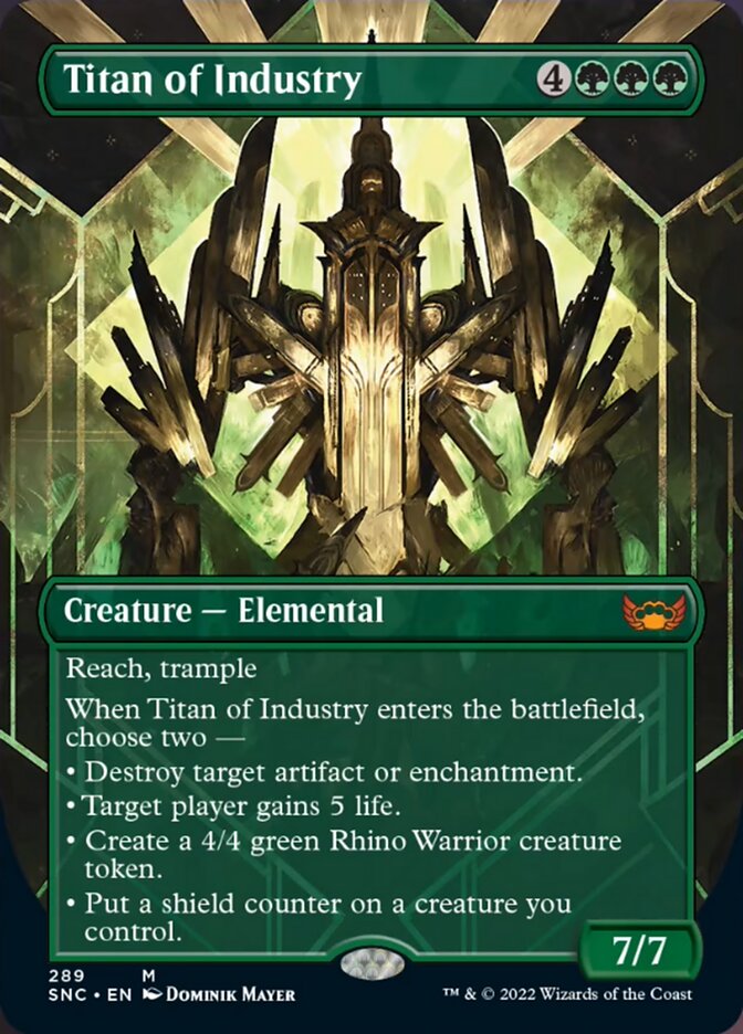 Titan of Industry (Borderless Alternate Art) [Streets of New Capenna] | Gamers Paradise