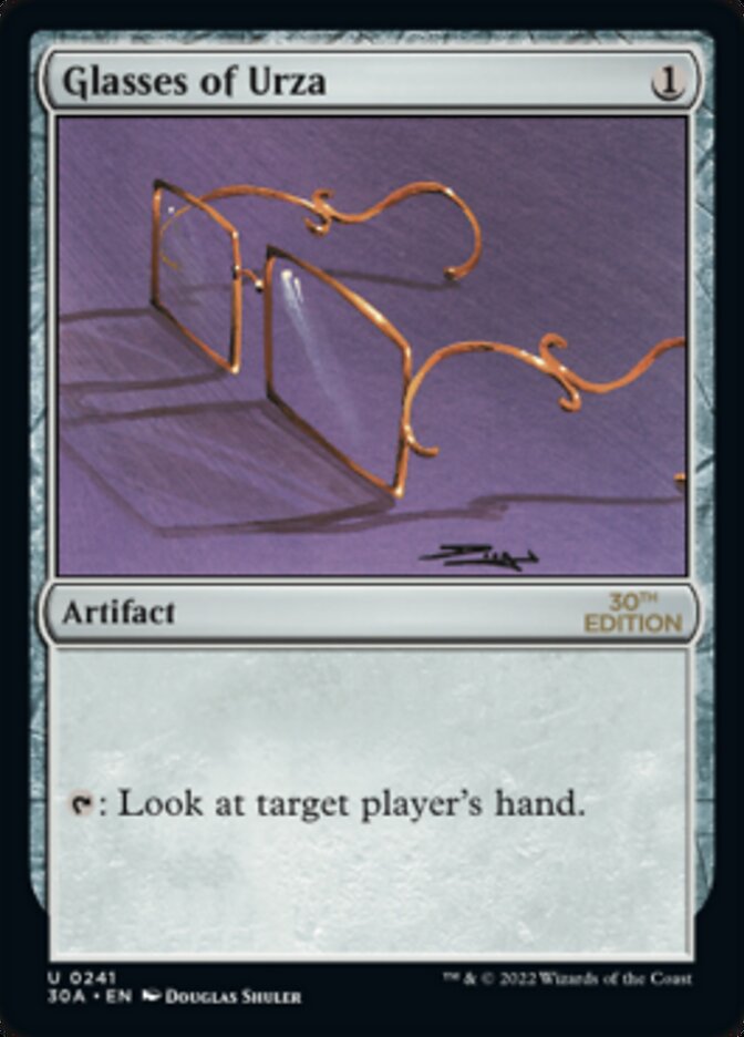 Glasses of Urza [30th Anniversary Edition] | Gamers Paradise