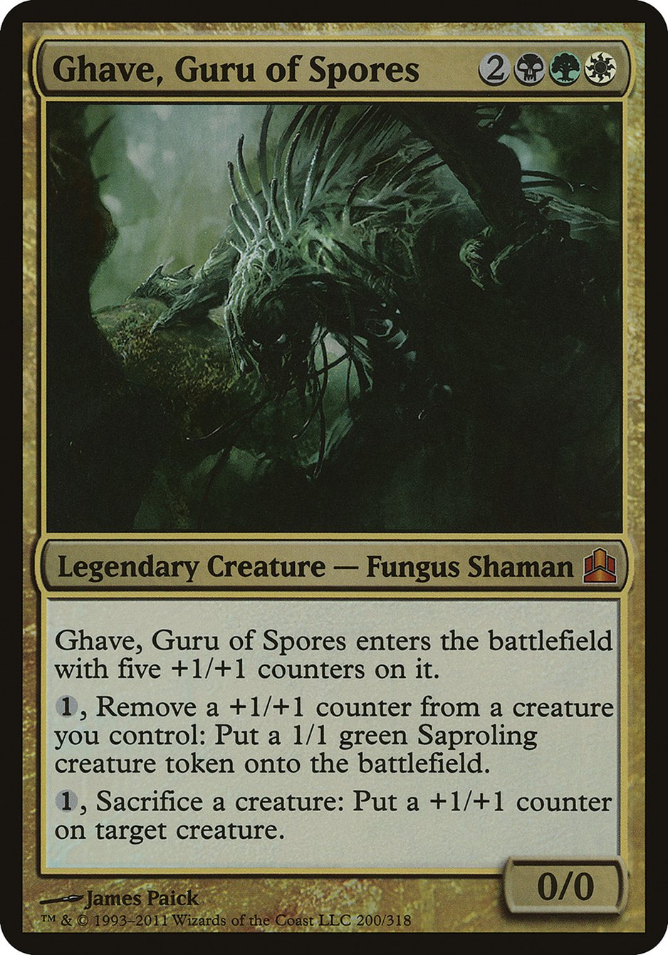 Ghave, Guru of Spores (Oversized) [Commander 2011 Oversized] | Gamers Paradise