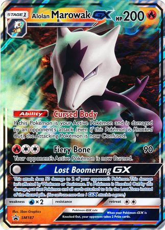 Alolan Marowak GX (SM187) (Jumbo Card) [Sun & Moon: Black Star Promos] | Gamers Paradise