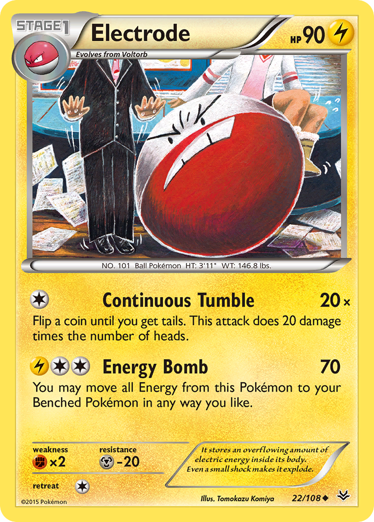 Electrode (22/108) [XY: Roaring Skies] | Gamers Paradise