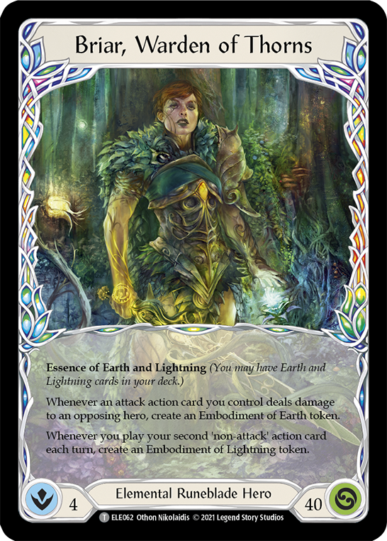 Briar, Warden of Thorns // Titan's Fist [ELE062 // ELE202] (Tales of Aria)  1st Edition Normal | Gamers Paradise