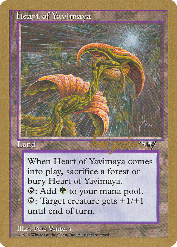 Heart of Yavimaya (Svend Geertsen) [World Championship Decks 1997] | Gamers Paradise