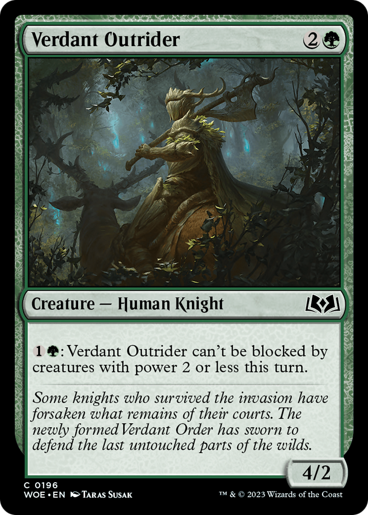 Verdant Outrider [Wilds of Eldraine] | Gamers Paradise