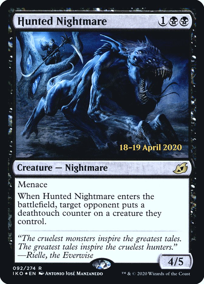 Hunted Nightmare [Ikoria: Lair of Behemoths Prerelease Promos] | Gamers Paradise