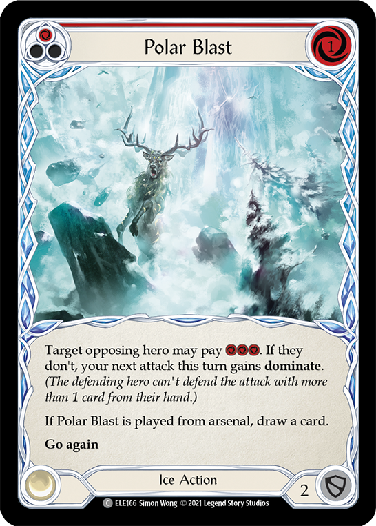 Polar Blast (Red) [ELE166] (Tales of Aria)  1st Edition Rainbow Foil | Gamers Paradise