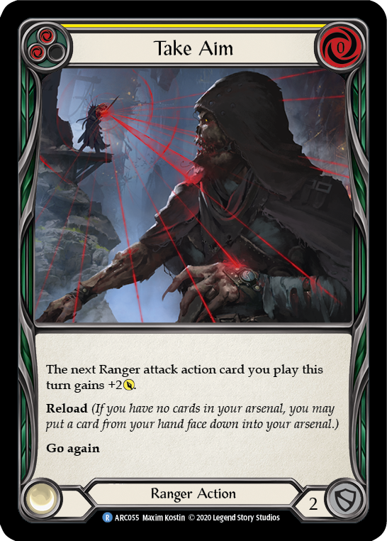 Take Aim (Yellow) [U-ARC055] Unlimited Rainbow Foil | Gamers Paradise