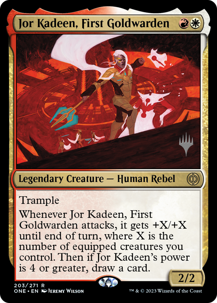 Jor Kadeen, First Goldwarden (Promo Pack) [Phyrexia: All Will Be One Promos] | Gamers Paradise