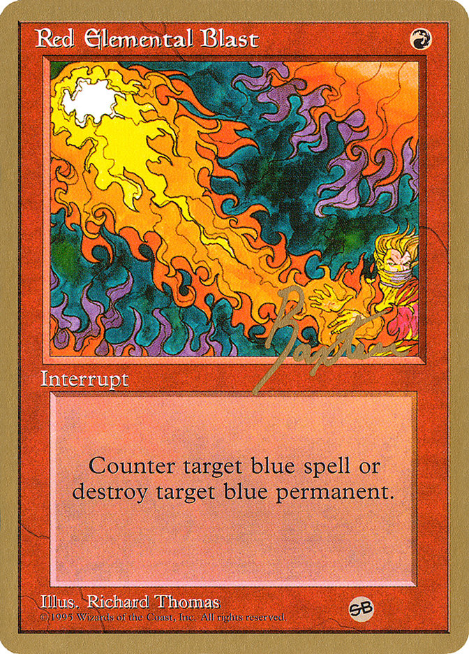 Red Elemental Blast (George Baxter) (SB) [Pro Tour Collector Set] | Gamers Paradise